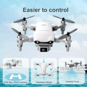 2024 New 4DRC V9 Mini Drone 3Battery RC Drone 4K HD Dual Camera WiFi FPV Foldable Quadcopter