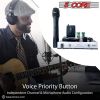 5 Core Wireless Microphone Dual Handheld Mic Cordless Receiver Dj Karaoke Singing Microphones - WM 301 1M1C BLK