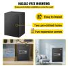 VEVOR Safe Box, 2.1 CU.FT Fingerprint Safe Box for Money w/ 2 Keys & Digital Keypad, Q235 Steel Safe Box for Storing Cash, Jewelry, Pistols, Documents