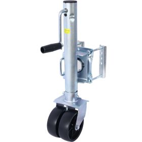 Trailer Jack, Boat Trailer Jack 34.5 in, Bolt-on Trailer Tongue Jack Weight Capacity 1500 lb, with PP Wheels and Handle for Lifting RV Trailer