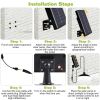 Solar Shed Lights Dimmable Timing Dusk To Dawn Sensor Hanging Lamp IP65 Waterproof Remote Control Pendant Light For Garden Patio