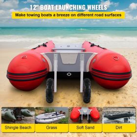 VEVOR Boat Launching Wheels, 12" Boat Transom Launching Wheel, 600 LBS Loading Capacity Inflatable Boat Launch Wheels