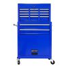 High Capacity Rolling Tool Chest with Wheels and Drawers, 8-Drawer Tool Storage Cabinet--BLUE