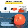 VEVOR Boat Buoy Balls, 15" Diameter Inflatable Heavy-Duty Marine-Grade PVC Marker Buoys, Round Boat Mooring Buoys, Anchoring, Rafting, Marking