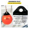 VEVOR Boat Buoy Balls, 15" Diameter Inflatable Heavy-Duty Marine-Grade PVC Marker Buoys, Round Boat Mooring Buoys, Anchoring, Rafting, Marking