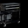 High Capacity Rolling Tool Chest with Wheels and Drawers, 8-Drawer Tool Storage Cabinet--BLACK