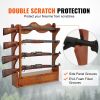 VEVOR Gun Rack, Wood Gun Rack Wall Mount, Gun Display Rack holds 4 Rifles, Shotguns