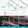 18-piece car emergency kit with window wedge, air wedge bag pump, long distance grabber, automatic trim and removal tool