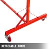 VEVOR Painting Rack 5ft-7ft Adjustable Height, Automotive Paint Stand 8 Hooks, Auto Body Stand for Hoods Doors