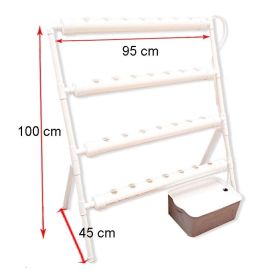 NFT Hydroponics System with 36 Holes Kits,Vertical Hydroponic Growing Systems PVC Tube Plant Vegetable