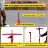 VEVOR Ice Drill Auger, 6" Diameter Nylon Ice Auger, 39" Length Ice Auger Bit,Auger Drill with 11.8" Extension Rod,Auger Bit w/Drill Adapter