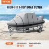 VEVOR T Top Boat Cover, 20'-22' Waterproof Trailerable T-Top Boat Cover, 600D Marine Grade PU Oxford, with Windproof Buckle Straps