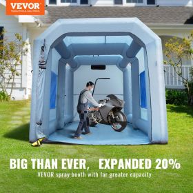 VEVOR Inflatable Paint Booth, 13x10x9ft Inflatable Spray Booth, 900W High Powerful Blowers Spray Booth Tent