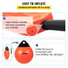 VEVOR Boat Buoy Balls, 15" Diameter Inflatable Heavy-Duty Marine-Grade PVC Marker Buoys, Round Boat Mooring Buoys, Anchoring, Rafting, Marking