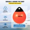 VEVOR Boat Buoy Balls, 15" Diameter Inflatable Heavy-Duty Marine-Grade PVC Marker Buoys, Round Boat Mooring Buoys, Anchoring, Rafting, Marking