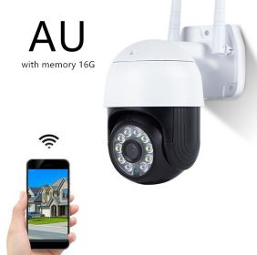 Wireless Outdoor Night Vision Wide-Angle Monitor (Option: 16G AU)