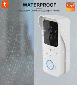 Smart Home Waterproof Remote Intercom HD (Option: T321080P Doodle Borad White)