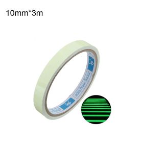 1pc New Fishing Rod Luminous Sticker; Protecting Fishing Rod Bandage Glow In The Dark DIY Self-adhesive Tape Fishing Tool (size: 10mm*3m/0.39*118in)