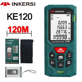 Digital Laser Tape Measure 40M Laser Rangefinder Accurate Distance Meter Construction Roulette Trena Lazer Range Finder (Ships From: China, Color: KE120 120M)