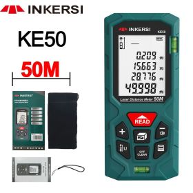 Digital Laser Tape Measure 40M Laser Rangefinder Accurate Distance Meter Construction Roulette Trena Lazer Range Finder (Ships From: China, Color: KE50 50M)