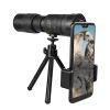 4K 10-300X40MM Super Telephoto Monocular Telescope Zoom Monocular Binoculars Pocket Telescope for Smartphone Take Picture