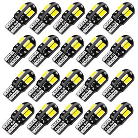 20Pcs T10 small bulb Automotive led decoded width light modified (Emitting Color: Crystal Blue, Color Temperature: 20PCS)