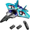 4DRC V17 Remote Control Plane RC Airplanes 2.4GHz 6CH EPP RC Plane 4 Motor RC Aircraft Toys for Adult Kids with Function Gravity Sensing Stunt Roll Co