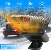 24V 150W Portable Car Heater Heating Fan 2 in 1 Defroster Defogger Demister Windshield Heater Automotive Cooling Fan with 360°Rotating Base