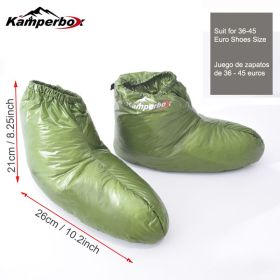 Kamperbox Down Slippers Down Socks Camping Down Booties for Sleeping Bag Camping AQ3 (Colour: Lowsocks Black)