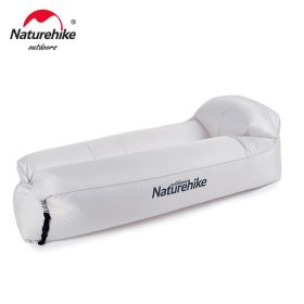 Naturehike Inflatable Sofa Inflatable Float Lounger Outdoor Air Sofa Swimming Pool Inflatable Bed Beach Inflatable Lounger (Color: White - L)