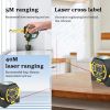 3 In 1 Laser Tape Measure Meter Infrared High-precision Intelligent Electronic Ruler 40/60m Laser Tape Building Distance Meters