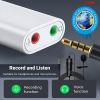 5 Core Professional Omnidirectional Lavalier Microphone 3.5mm Clip-On Lapel Mic for Smartphone DSLR Camera PC Interview Video Camcorders Audio Recorde