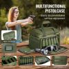 Tactical Gun Range Bag with Single Shoulder for 4 Pistols