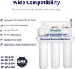 HUINING Reverse Osmosis Membrane 50/75/100/150/400/500GPD and RO Membrane Housing Kit with Quick Connector,Check Valve,Water Pipe