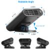 24V 150W Portable Car Heater Heating Fan 2 in 1 Defroster Defogger Demister Windshield Heater Automotive Cooling Fan with 360°Rotating Base