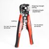 Electrician 6-inch Flush Pliers Wire Stripping Cable Tool Multifunctional Wire Cutters W/ TPR Handle