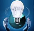 LED LIGHT BULB W/ RADAR MOTION SENSOR 180 Deg 5w/50 Watts